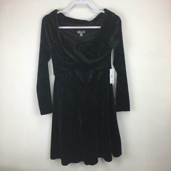 Chelsea28 Off-the-Shoulder Velour Cocktail Dress Medium - Picture 3 of 12